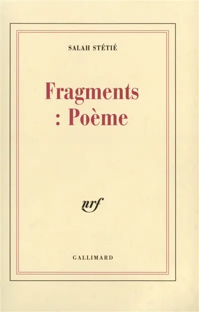 Fragments : poème