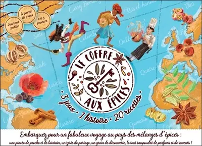 Le coffre aux épices : 3 jeux, 1 histoire, 20 recettes