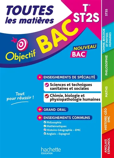 Toutes les matières terminale ST2S : nouveau bac
