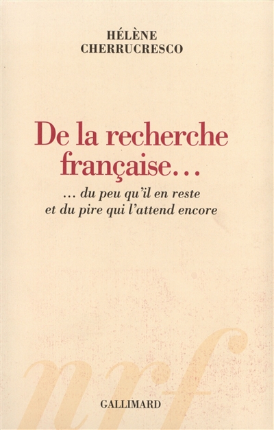 De la recherche française :...