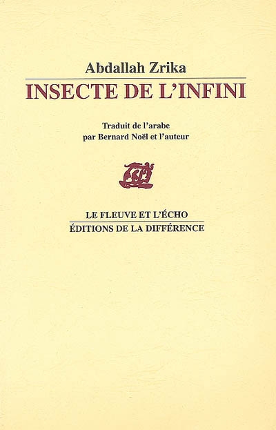 Insecte de l'infini : poèmes