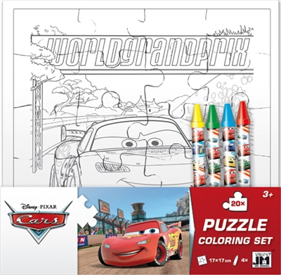 Cars : set puzzle à colorier