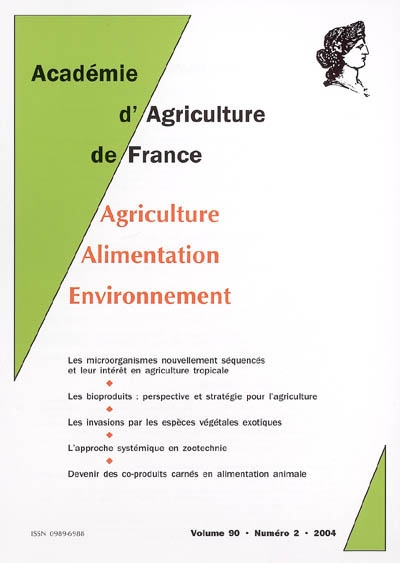 Comptes rendus de l'Académie d'agriculture de France, n° 90-2