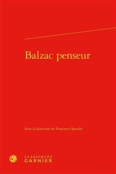 Balzac penseur