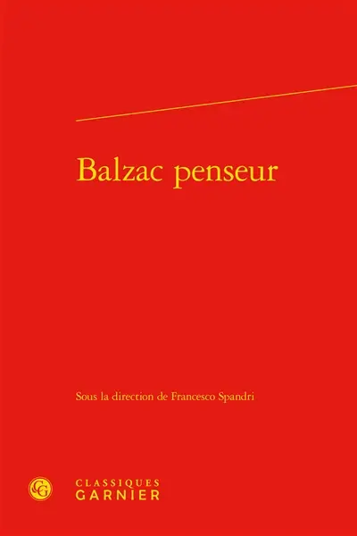 Balzac penseur