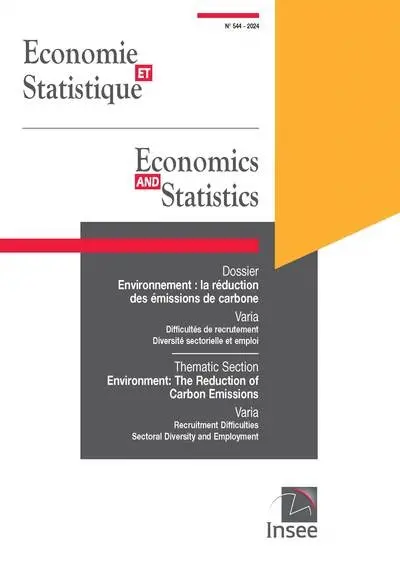 Economie et statistique, n° 544. Environnement : la réduction des émissions de carbone. Environment : the reduction of carbon emissions