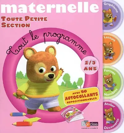 Maternelle, toute petite section : 2-3 ans