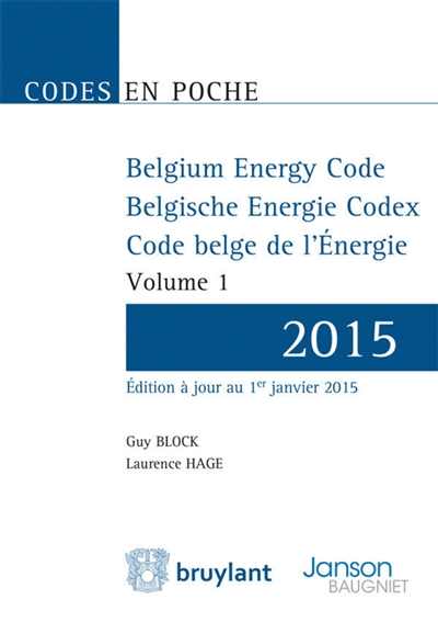 Belgium energy code. Belgische energie codex. Code belge de l'énergie