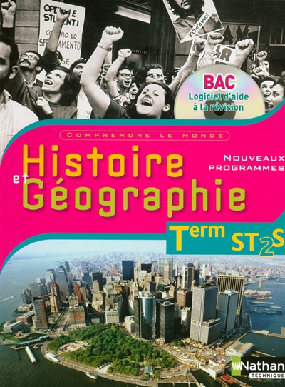 Histoire-géographie, terminale ST2S : livre + CD-ROM de l'élève