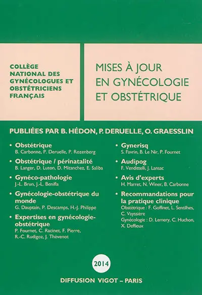 Mises à jour en gynécologie et obstétrique