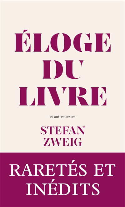 Eloge du livre : et autres textes