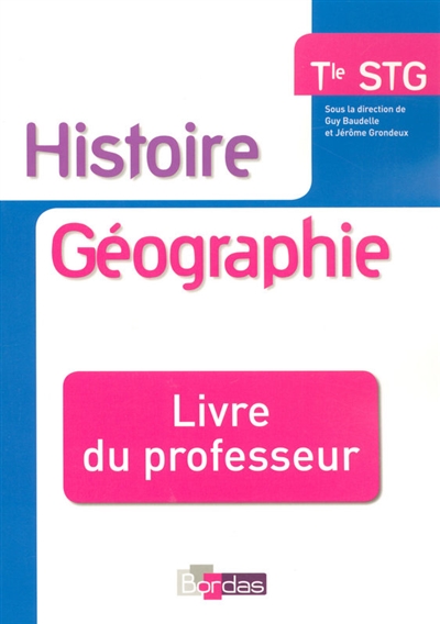 Histoire géographie terminale STG