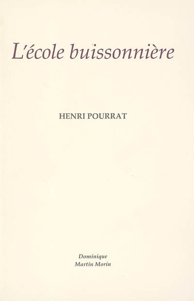 L'école buissonnière