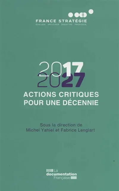 2017-2027 : actions critiques pour une décennie
