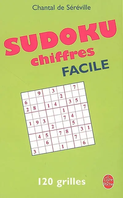 Sudoku chiffres, facile : 120 grilles