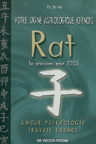 Votre signe astrologique chinois en 2005 : rat : amour, psychologie, travail, chance