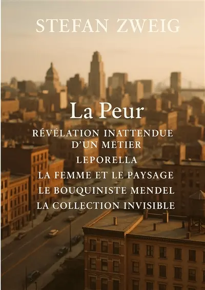 La Peur : Révélation inattendue d'un métier - Leporella - La Femme et le Paysage - Le Bouquiniste Mendel - La Collection invisible : Un recueil de nouvelles psychologiques sur la peur, l'obsession, la mémoire et les illusions humaines