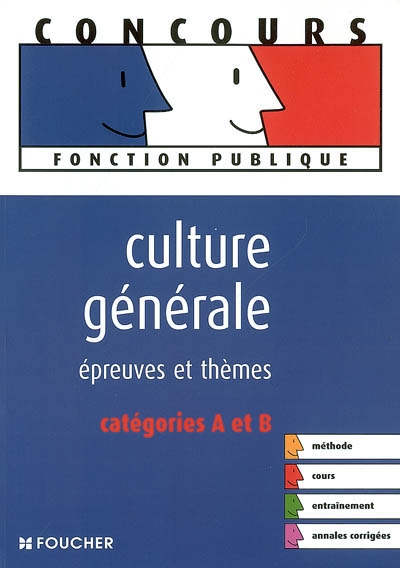 Culture générale, épreuves et thèmes : catégories A et B