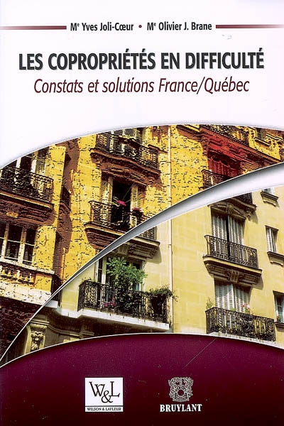 Les copropriétés en difficulté : constats et solutions France-Québec