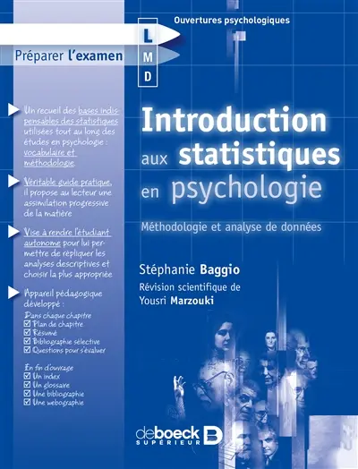 Introduction aux statistiques en psychologie : méthodologie et analyse de données