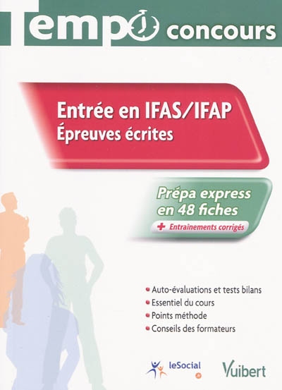 Entrée en IFAS-IFAP, épreuves écrites