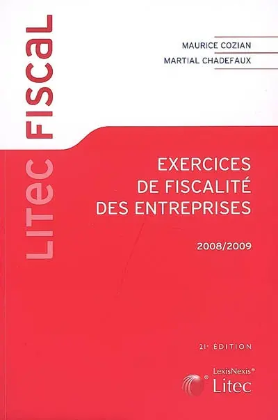 Exercices de fiscalité des entreprises 2008-2009