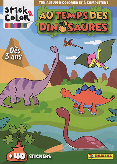 Au temps des dinosaures : ton album à colorier et à compléter !