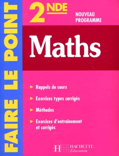 Maths, 2de