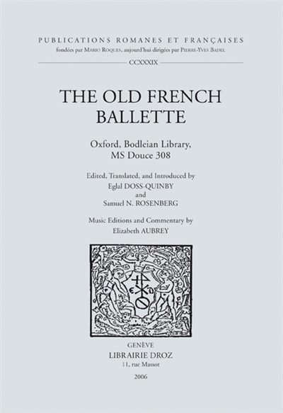 The old French ballette, Bodleian library, Ms Douce 308