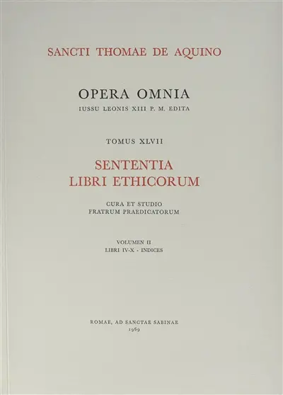 Sententia libri ethicorum. Vol. 2