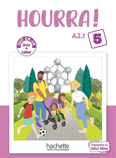 Hourra ! 5, A2.1 : tout-en-un, livre + cahier