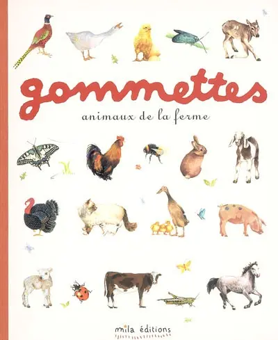 Animaux de la ferme : gommettes