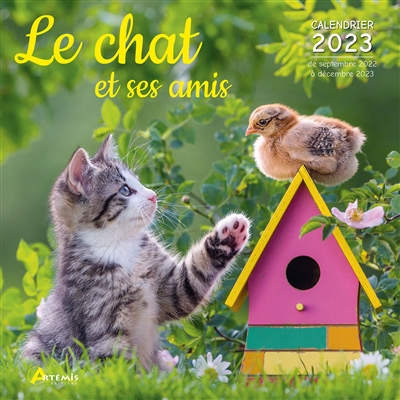 Le chat et ses amis : calendrier 2023 : de septembre 2022 à décembre 2023