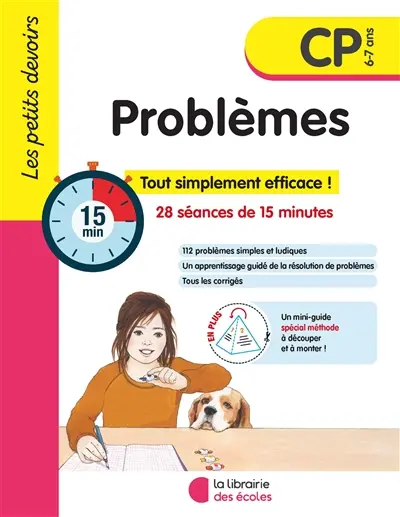 Problèmes CP, 6-7 ans : 28 séances de 15 minutes
