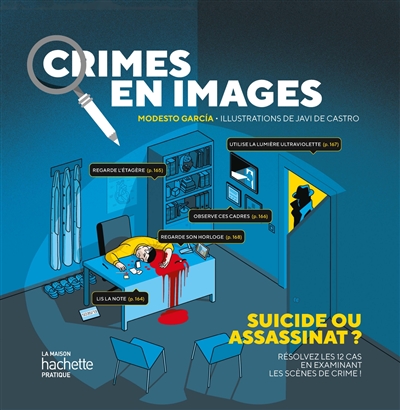 Crimes en images : suicide ou assassinat ? : résolvez les 12 cas en examinant les scènes de crime !