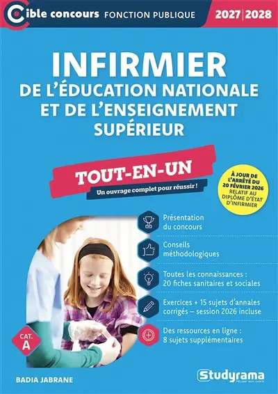 Infirmier de l'Education nationale et de l'enseignement supérieur : tout-en-un, cat. A : 2027-2028