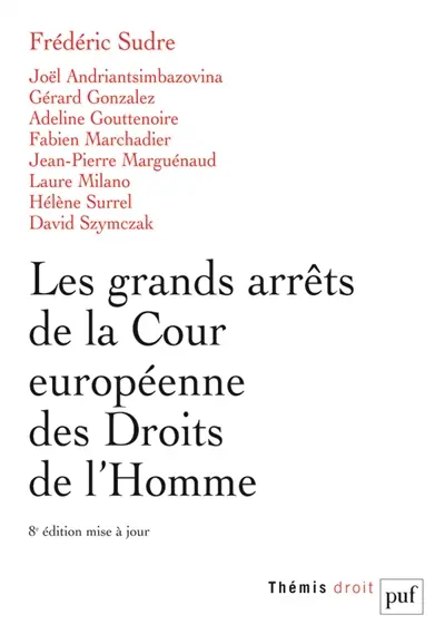 Les grands arrêts de la Cour européenne des droits de l'homme