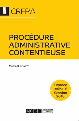 Procédure administrative contentieuse : examen national, session 2018