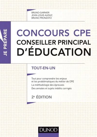 Concours CPE, conseiller principal d'éducation : tout-en-un