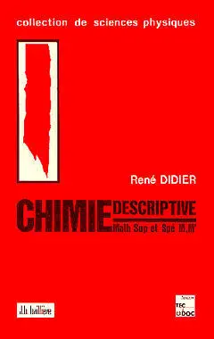 Chimie descriptive : mathématiques supérieures et mathématiques spéciales M M'
