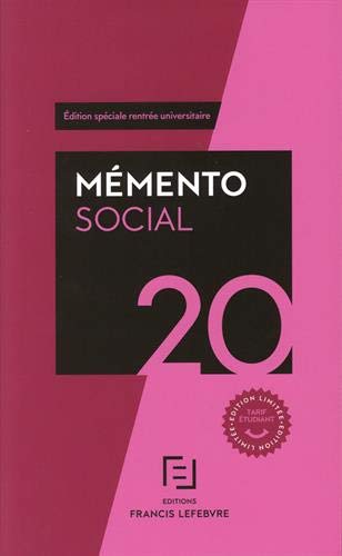 Mémento social 2020