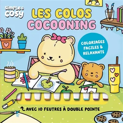 Les colos cocooning : coloriages faciles et relaxants