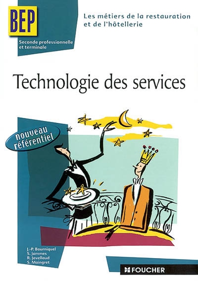 Technologie des services, BEP seconde professionnelle et terminale