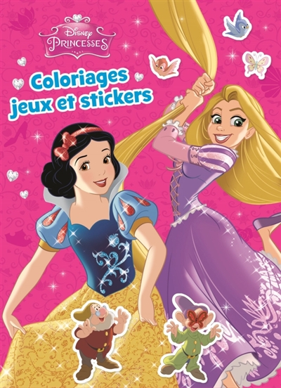 Princesses : coloriages, jeux et stickers