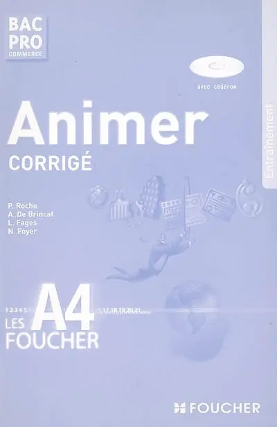 Animer bac pro commerce, entraînement : corrigé