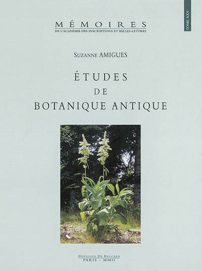 Etudes de botanique antique