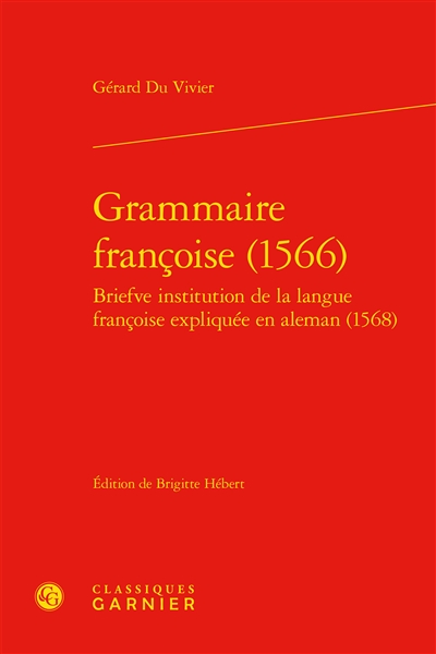 Grammaire françoise (1566)....