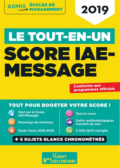 Score IAE-Message : le tout en un : 2019
