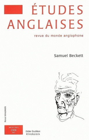 etudes anglaises, n° 1 (2006). samuel beckett