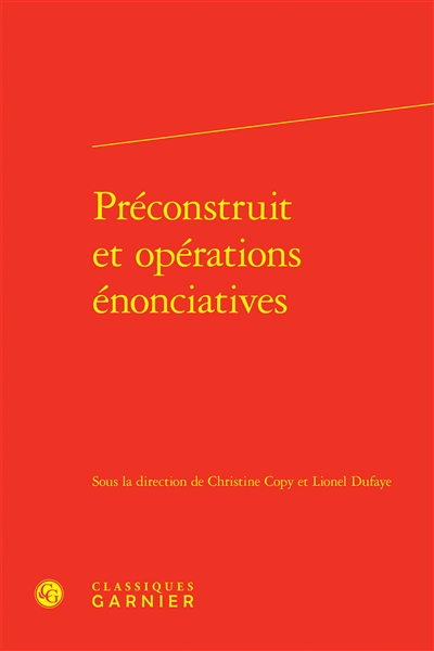 Préconstruit et opérations...